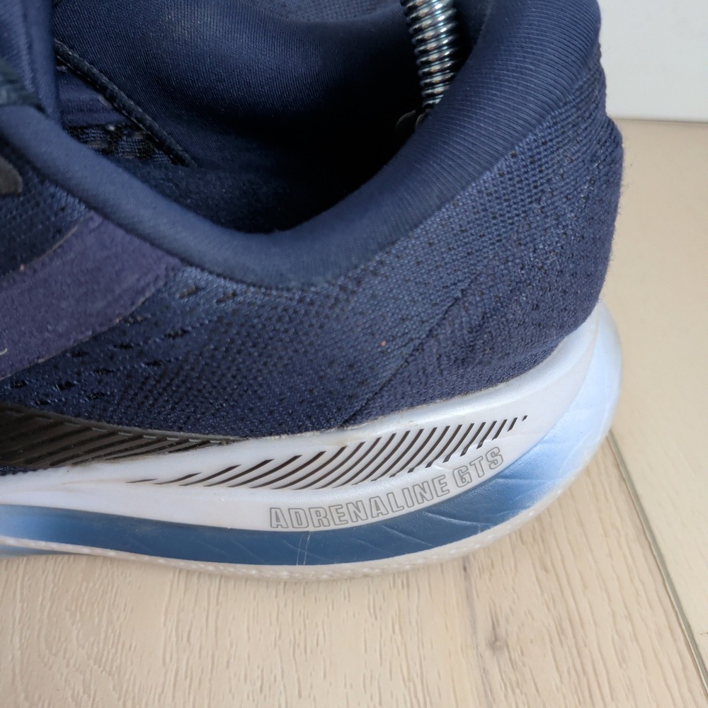 Brooks Adrenaline GTS 24 Men 9 Wide Navy Blue Running Shoes Sneakers 1104372E423 - Picture 2 of 10
